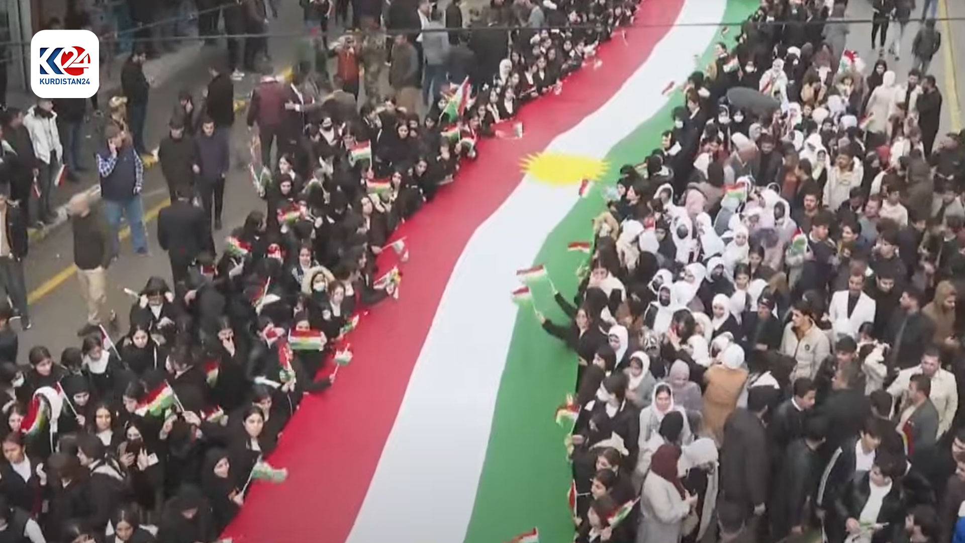 خۆپیشاندانی خەڵکی شێخان لە دژی هێرشەکەی ئێران بۆ سەر هەولێر (وێنە: چەکدار جەمال - کوردستان24)