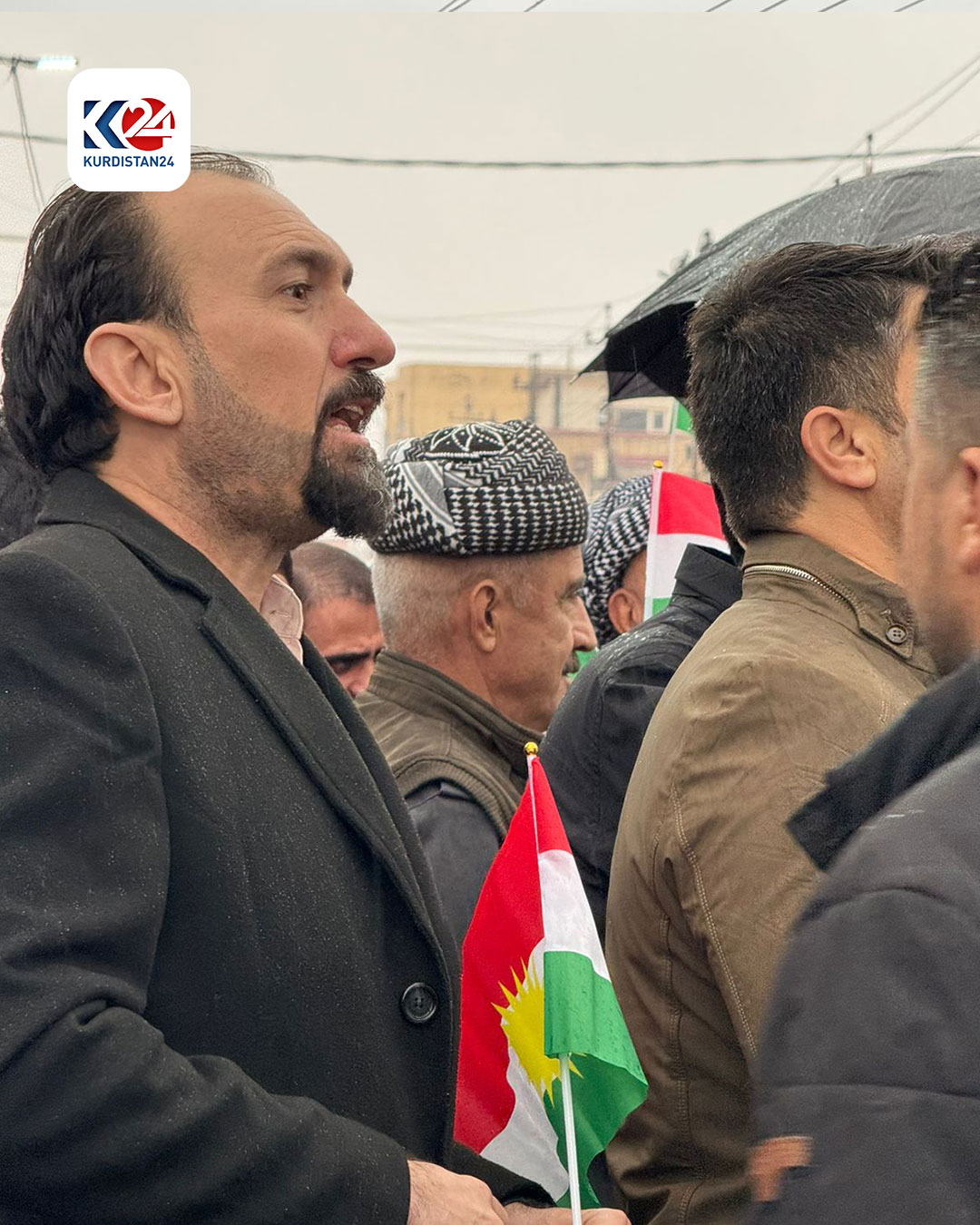 خۆپیشاندانی خەڵکی شێخان لە دژی هێرشەکەی ئێران بۆ سەر هەولێر (وێنە: چەکدار جەمال - کوردستان24)