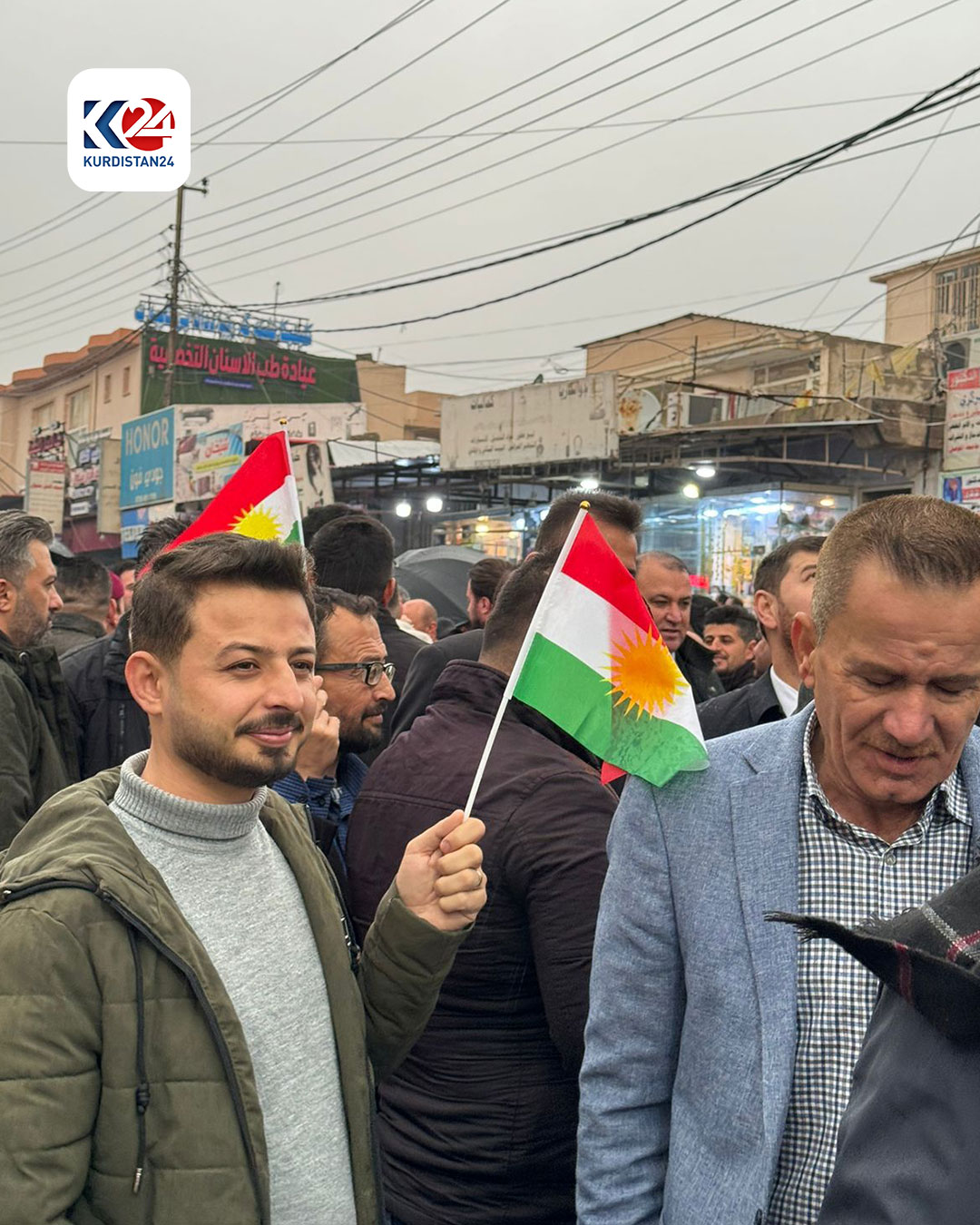 خۆپیشاندانی خەڵکی شێخان لە دژی هێرشەکەی ئێران بۆ سەر هەولێر (وێنە: چەکدار جەمال - کوردستان24)