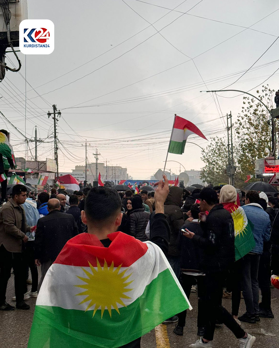 خۆپیشاندانی خەڵکی شێخان لە دژی هێرشەکەی ئێران بۆ سەر هەولێر (وێنە: چەکدار جەمال - کوردستان24)