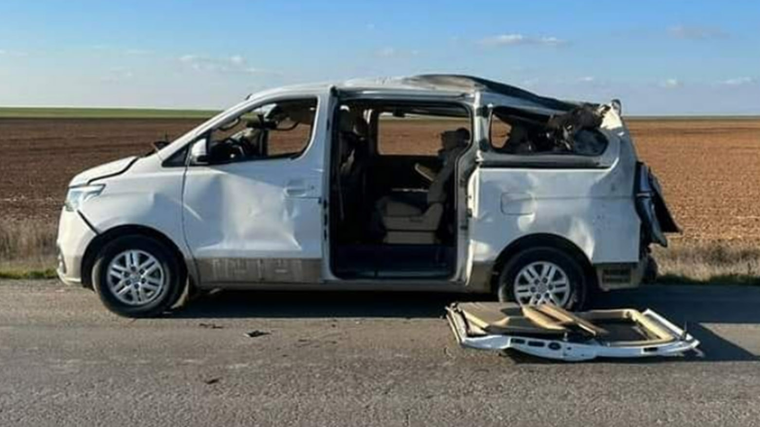 A Turkish drone on Wednesday targeted an Asayish car (Photo: RIC)