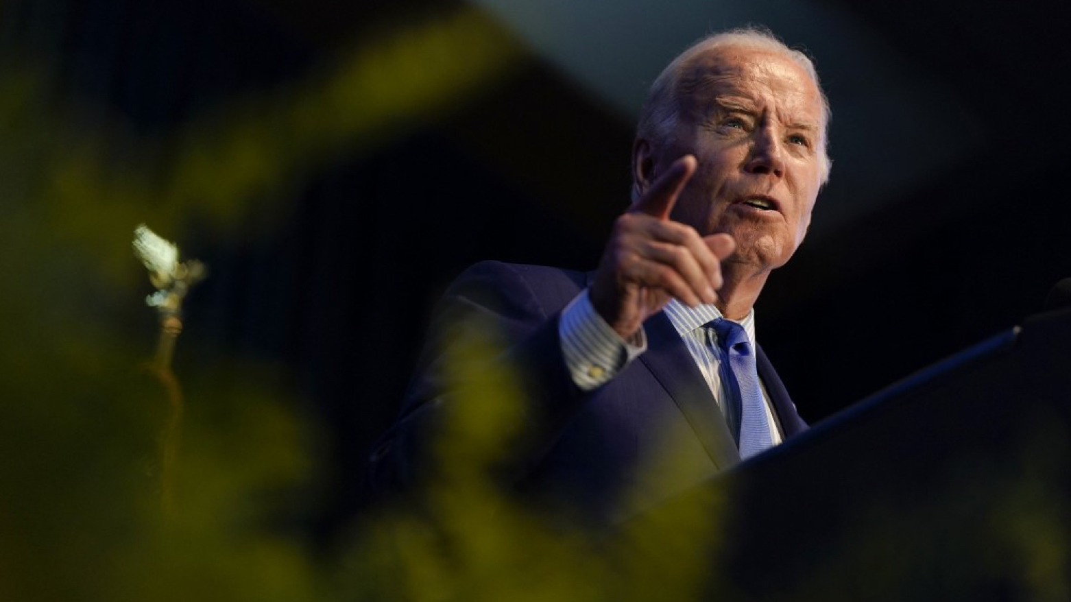 US President Joe Biden speaks during the South Carolina’s First in the Nation Dinner at the South Carolina State Fairgrounds in Columbia, South Carolina, on January 27, 2024 (Photo: Kent Nishimura/AFP)