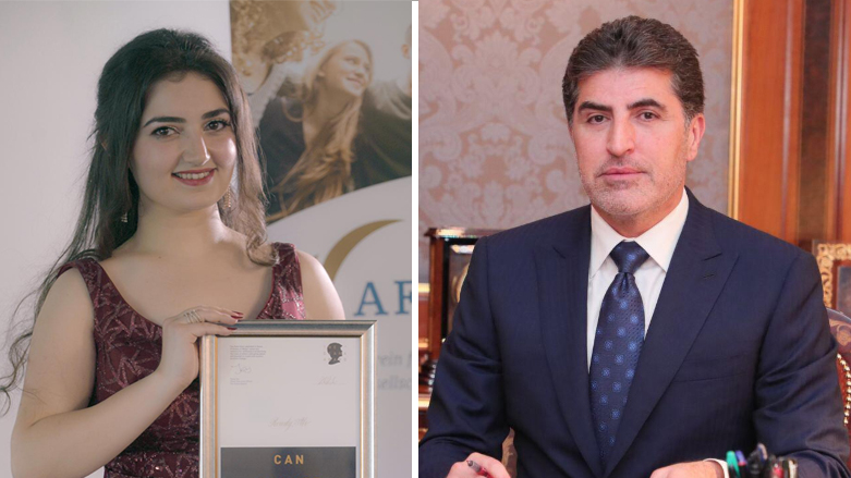 Wergira Xelata Prenses Diana Rodî Elî û Serokê Herêma Kurdistanê Nêçîrvan Barzanî