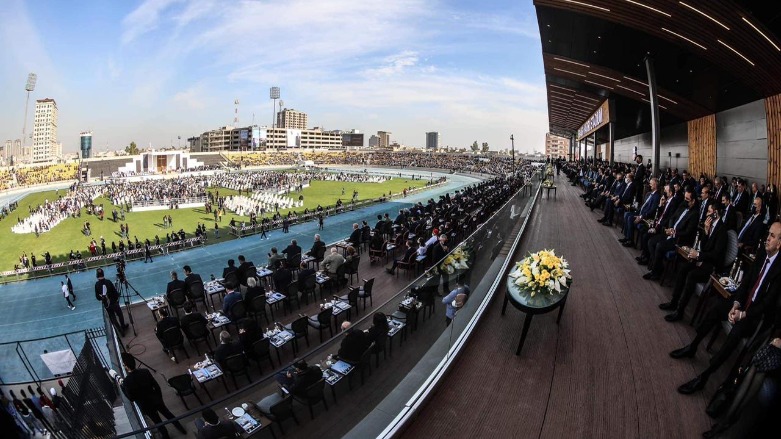 Mass by Pope Francis at Franso Hariri Stadium in Erbil, Kurdistan Region, attended by thousands of people on March 7, 2021. (Photo: Archive)