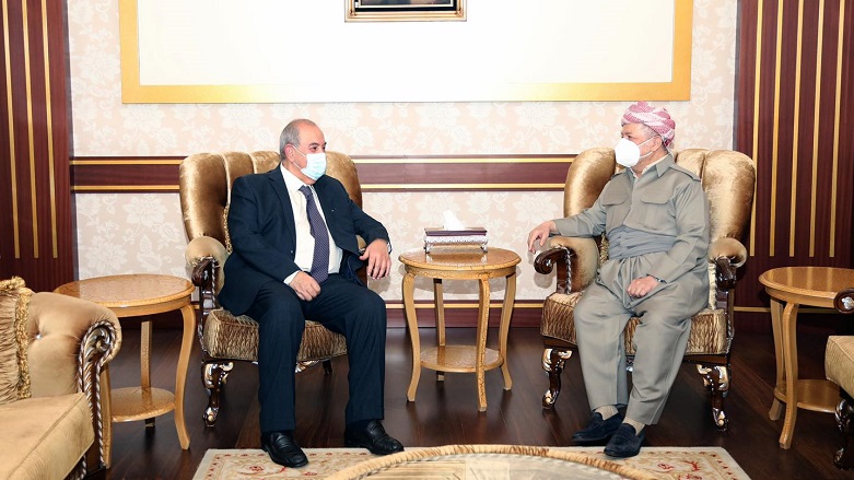 İyad Allavi ve Başkan Mesud Barzani