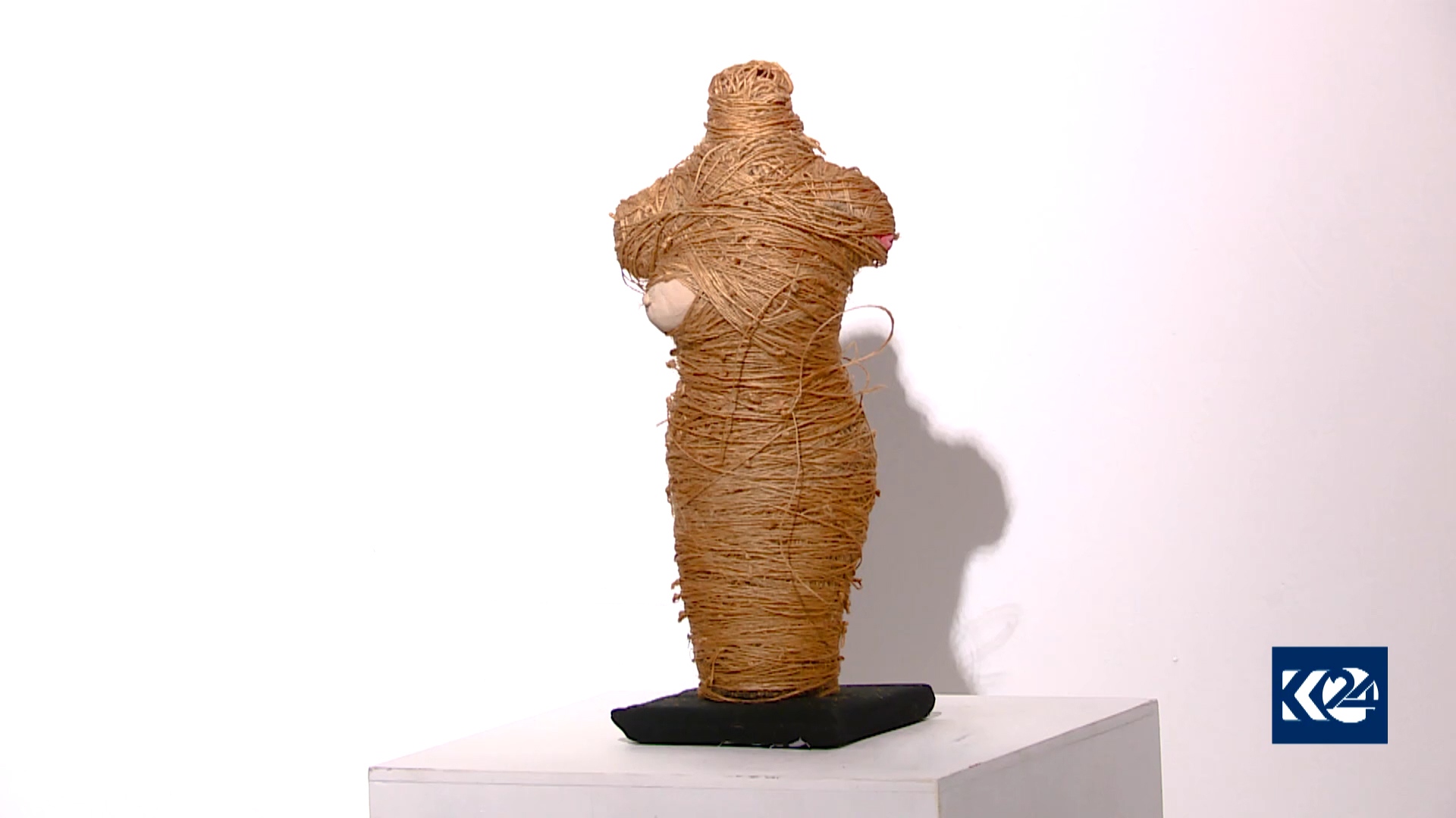A reveled breast of a woman wrapped by threads, July 3, 2021. (Photo: Kurdistan 24)