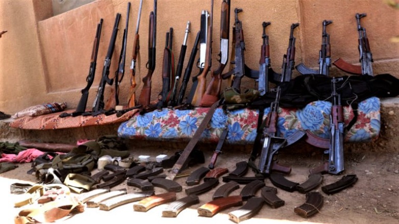 Weapons seized by the Syrian Democratic Forces (SDF) during an anti-ISIS operation in the eastern Syrian province of Deir al-Zor. (Photo: SDF)