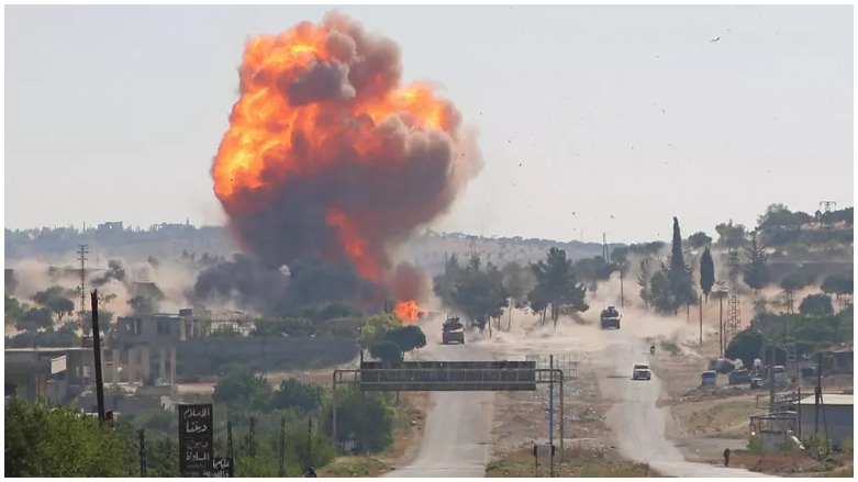 انفجار في محافظة إدلب. سوريا في 14 تموز/يوليو 2020 - الصورة لفرانس 24