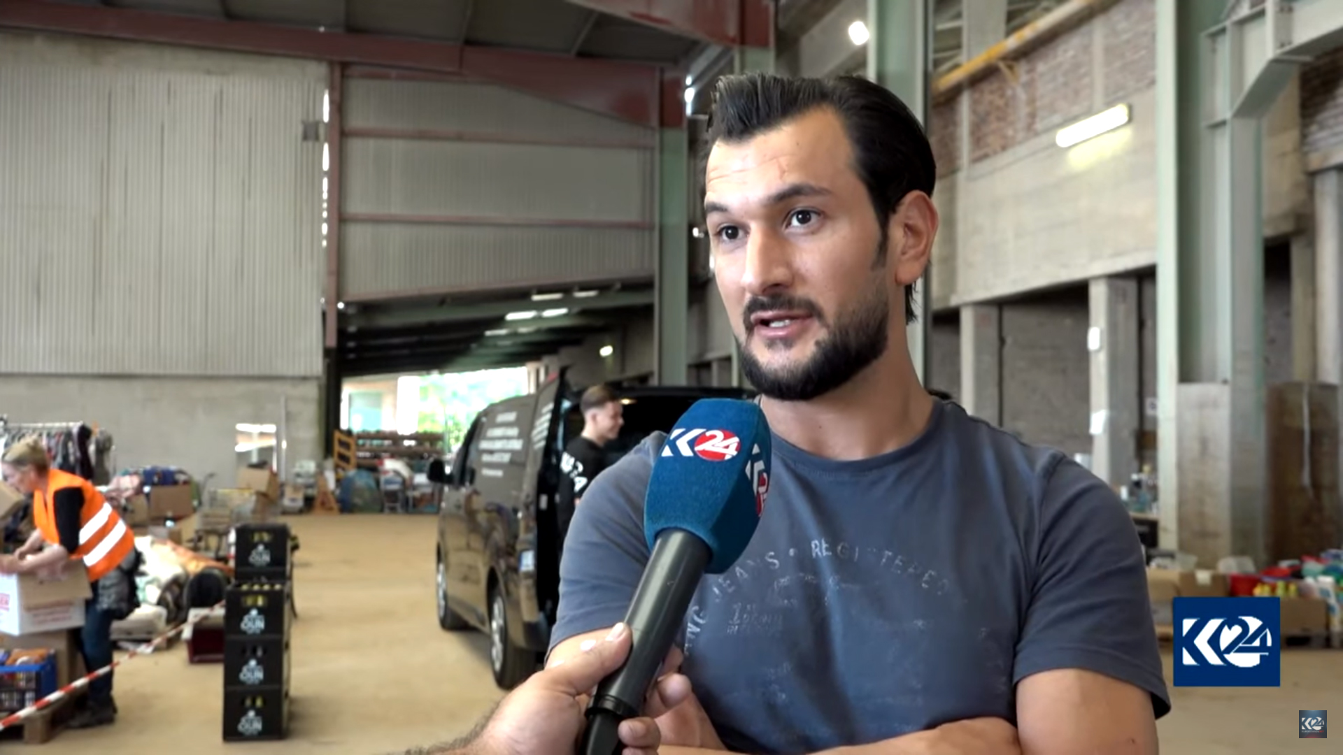 Zana Ali is pictured while speaking to Kurdistan 24 in Germany in July 2021. (Photo: Kurdistan 24)