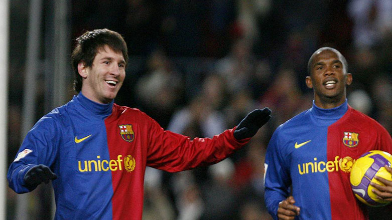 Messi ve Eto'o (Arşiv)