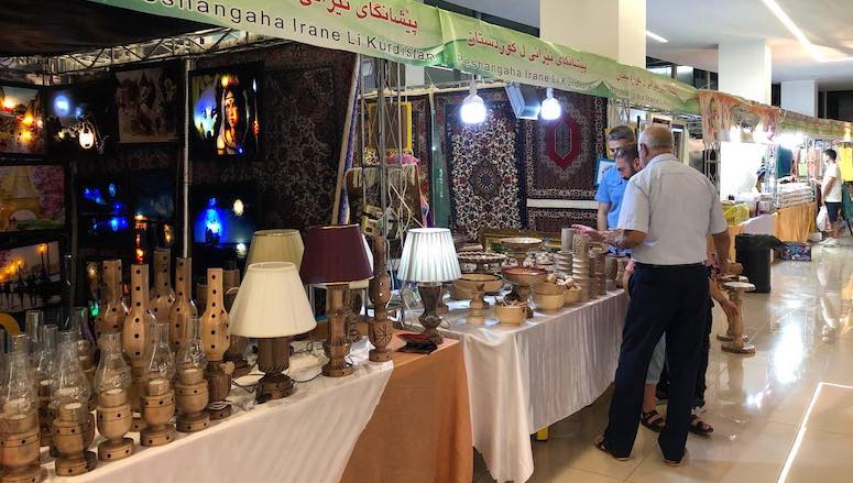 The Iranian Kurdish fair in Duhok, July 19, 2021. (Photo: Kurmanj Nhili)