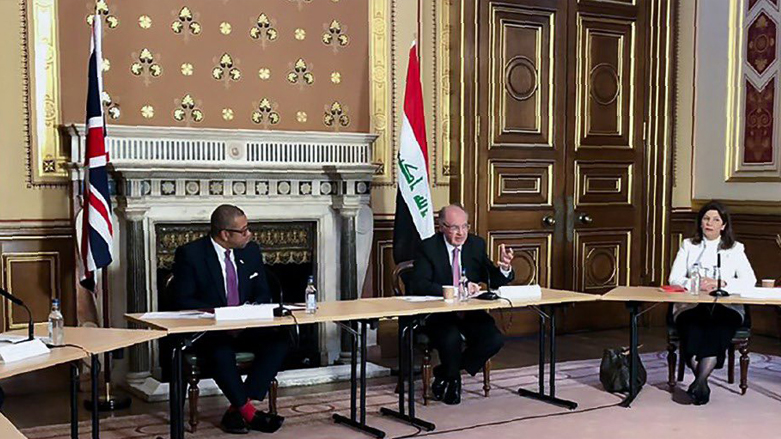 Iraq’s Deputy PM and Minister of Finance Ali Allawi attends the first meeting of the IECG hosted by the UK’s Minister for the Middle East & North Africa James Cleverly, London, UK, October 22, 2020. (Photo: Iraqi government)