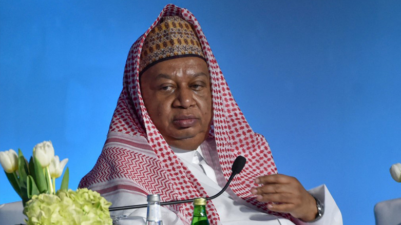 The Secretary General of the Oganization of Petroleum Exporting Countries (OPEC) Mohammed Sanusi Barkindo attends the iCCUS conference, FEb. 25, 2020. (Photo: Fayez Nureldine/AFP)