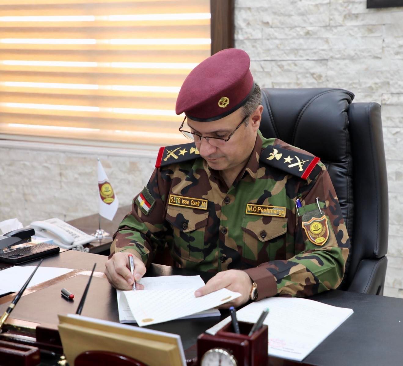 فەریق روکن عیسا عوزێر سەرۆکی ئەرکانی وەزارەتی پێشمەرگە