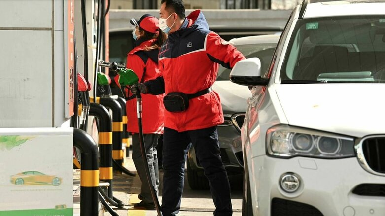 A gas station is seen in March 2022 in China, which has remained the key buyer of Iranian oil despite US sanctions (Photo: Noel Celis AFP/File)