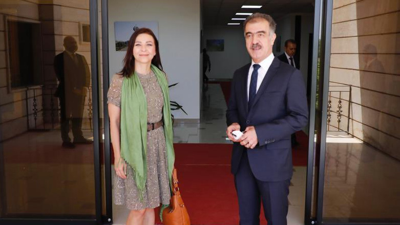 Dr. Ewa Ernst-Dziedzic during her meeting with the KRG's head of foreign relations Safeen Dizayee, July 5, 2022 (Photo: Safeen Dizayee)