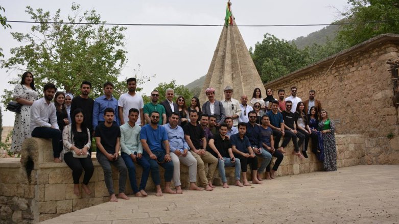A number of students visited Lalish in May (Photo: Soran University)
