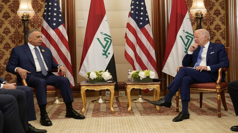President Joe Biden meets with Iraqi Prime Minister Mustafa Al-Kadhimi, Saturday, July 16, 2022, in Jeddah, Saudi Arabia. (Photo: Evan Vucci/AP)