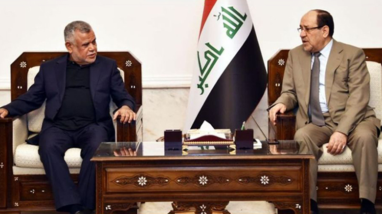 Nouri Al-Maliki, leader of the State of Law coalition, and Hadi Al-Amiri, head of Iraq's Popular Mobilization Forces (Photo: Iraq's State News Agency)