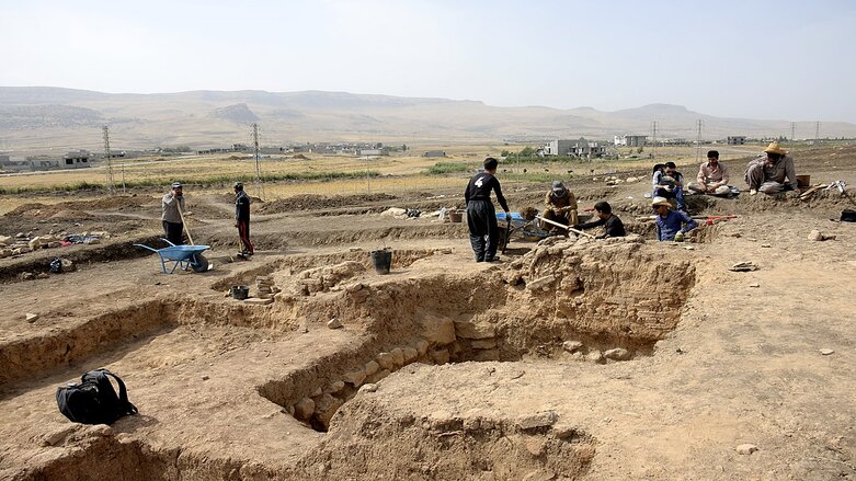 Exacavation work in Kunara, an ancient 4,000-year-old city near the Kurdistan Region’s Sulaimani (Photo: Osama S. M. Amin)