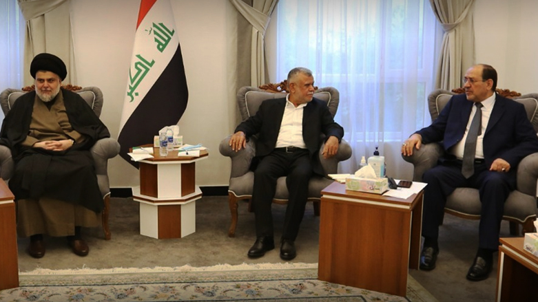 Al-Maliki, Al-Amiri and Al-Sadr in a previous meeting
