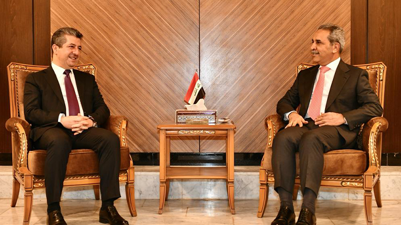 فائق زیدان، رئیس شورای قضائی عراق و مسرور بارزانی نخست‌وزیر اقلیم کوردستان