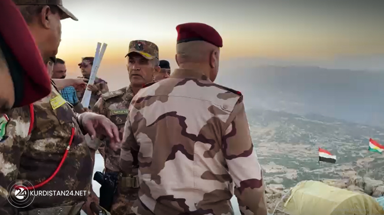 الوفد العسكري على الشريط الحدودي - صورة: كوردستان 24