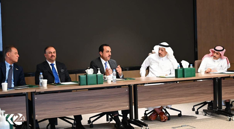 نشست امید خوشناو، استاندار اربیل و خالد فالح، وزیر سرمایه گذاری عربستان سعودی