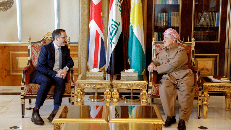 پرزیدنت مسعود بارزانی و مایک برایسون ریچاردسون، سفیر انگلیس در عراق