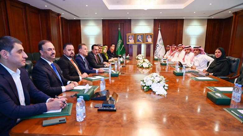 دیدار هیئت استانداری اربیل با رئیس و هیئت مدیره صندوق توسعه عربستان