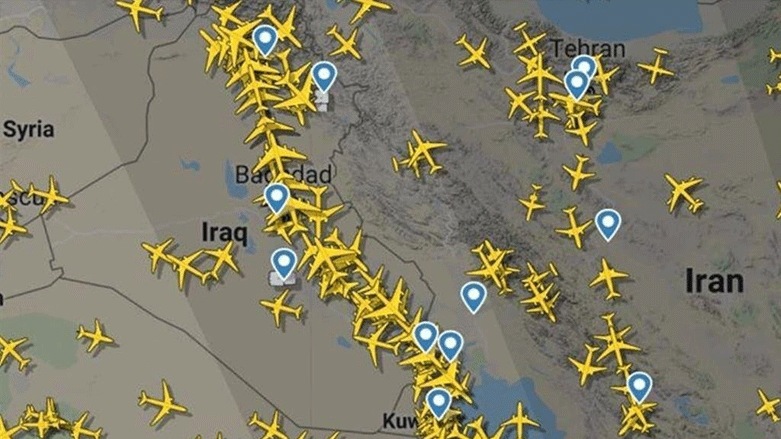 هاتووچۆی فڕۆکەکان بە ئاسمانی عێراق و ناوچەکەدا
