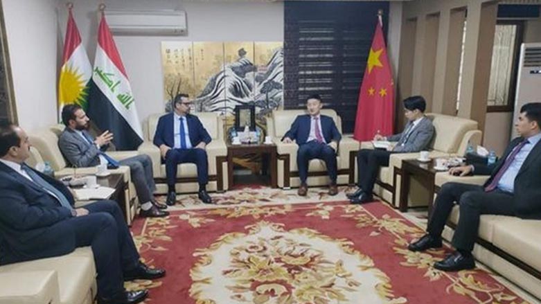 The meeting between the delegations of KRG Minister of Finance and Economy and Consulate General of the People's Republic of China in the Kurdistan Region, July 18, 2023. (Photo: KRG)