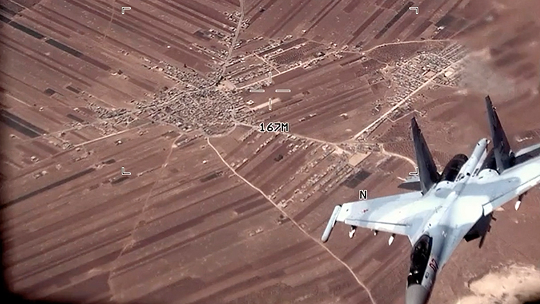 A Russian Su-35 flies near a US Air Force MQ-9 Reaper drone on July 5, 2023, over Syria. (Photo: US Air Force via AP)