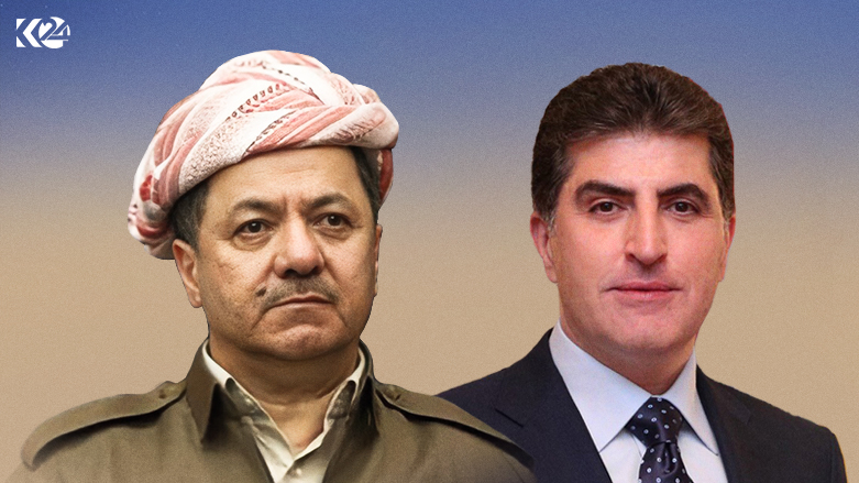 Combined photo of Kurdistan Democratic Party (KDP) President Masoud Barzani (left) and Kurdistan Region President Nechirvan Barzani, July 19, 2023. (Photo: Kurdistan 24)