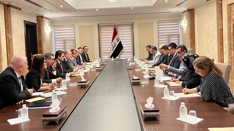 KRG and Iraqi federal government officials are pictured in a meeting, July 19, 2023. (Photo: Courtesy of Omed Sabah)