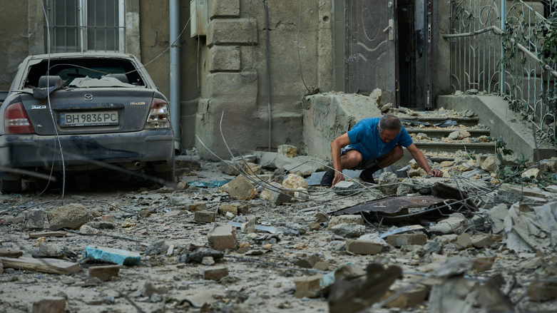 شوێنەواری بۆردوومانی هێرشەکەی رووسیا