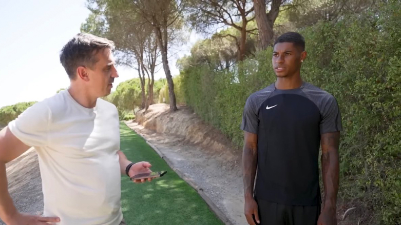 مارکۆس راشفۆرد لەگەڵ گاری نیڤێل