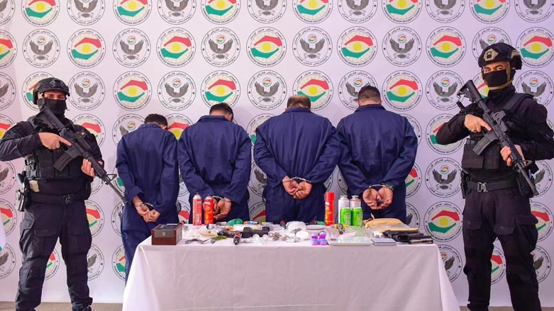 دەستگیرکردنی چوار تۆمەتبارەکە لە ئاسایشی هەولێر