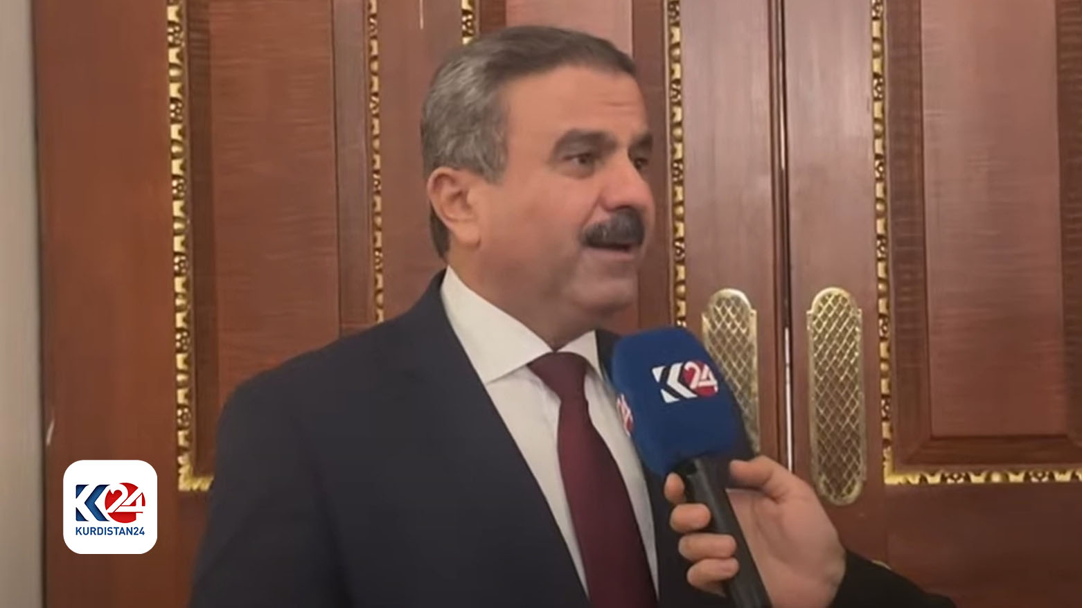 KDP President Masoud Barzani Iraqi PMF leader discuss maintaining stability in the region