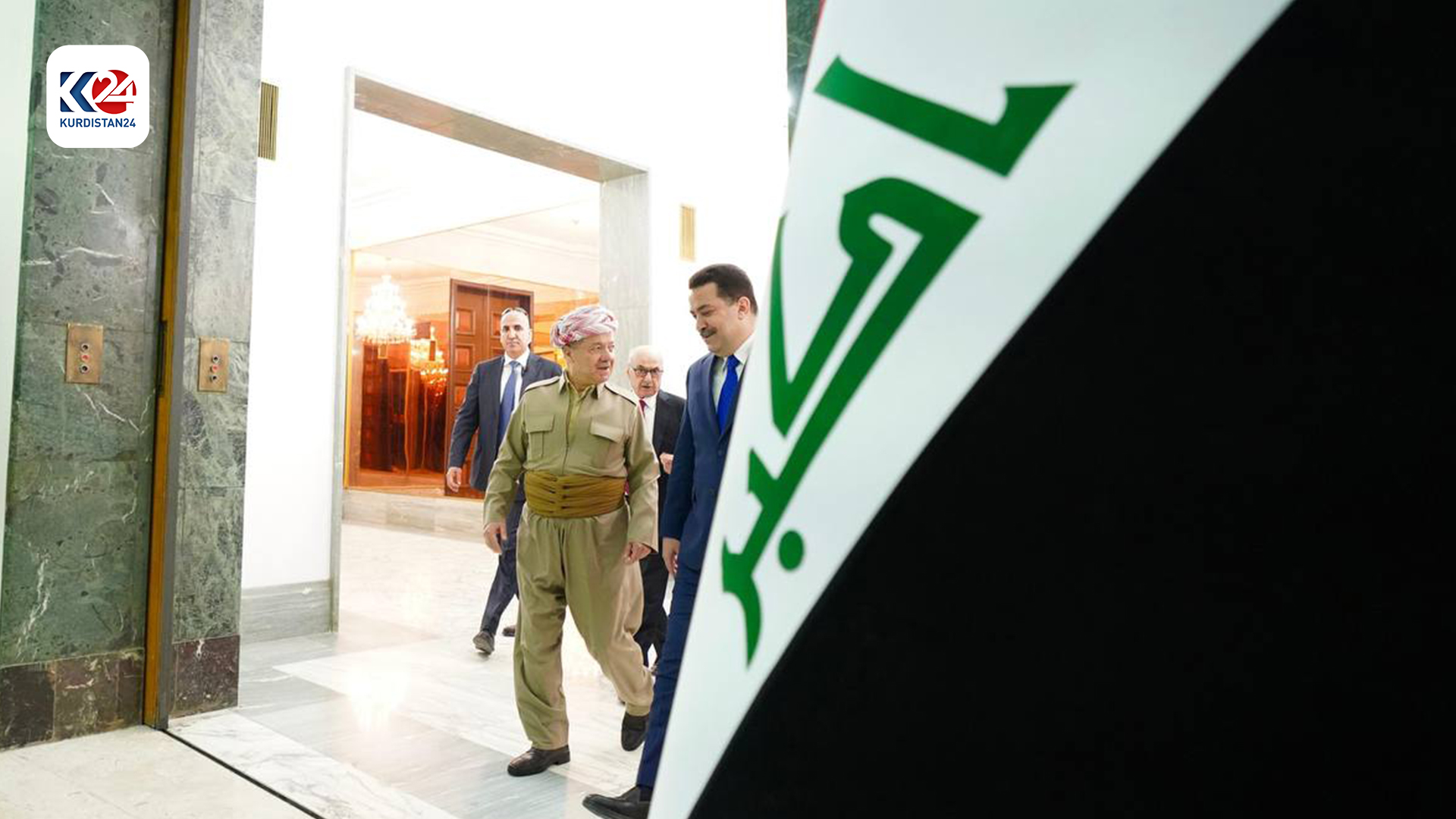 کۆبوونەوەی سەرۆک بارزانی و محەممەد شیاع سوودانی، سەرۆکوەزیرانی عێراق