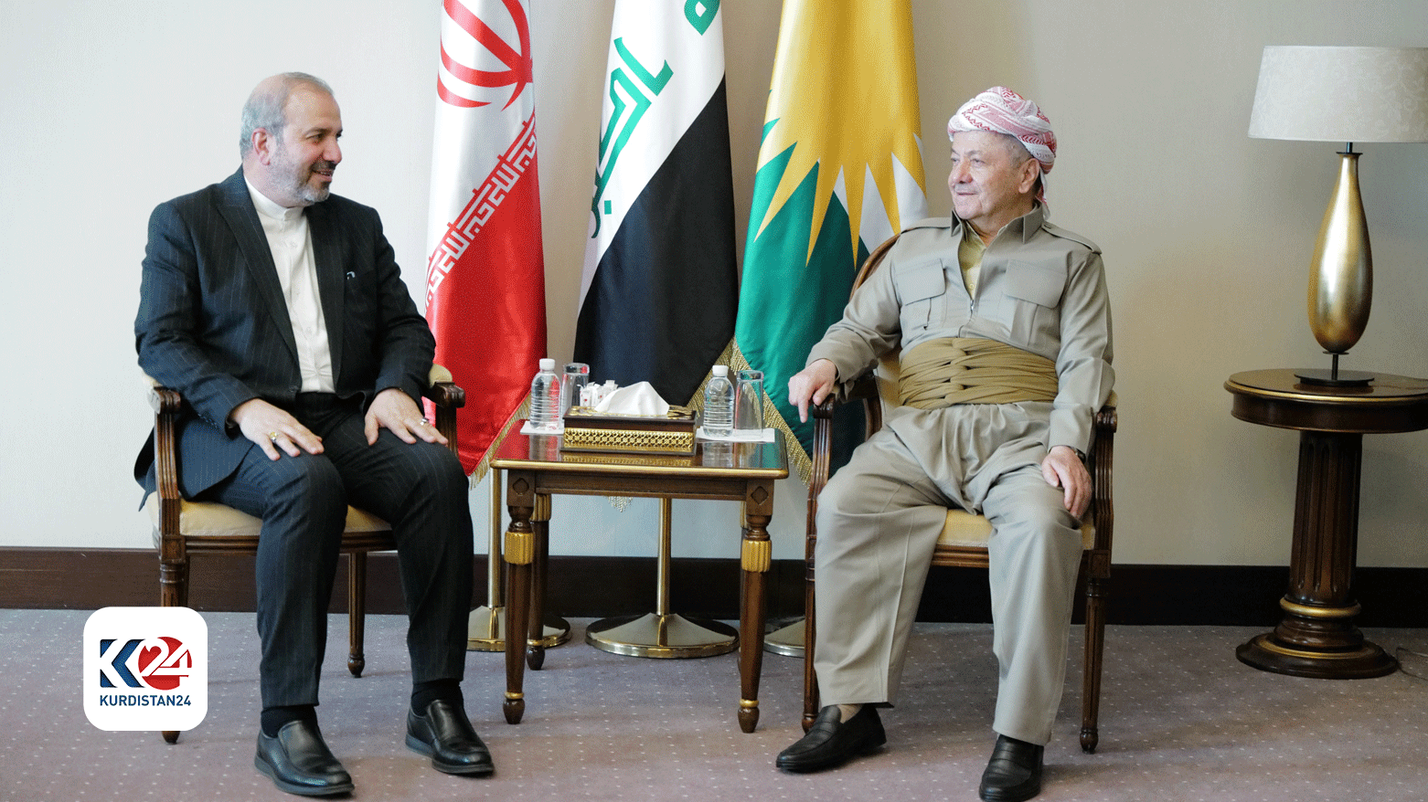 سەرۆک بارزانی و باڵیۆزی ئێران لە عێراق
