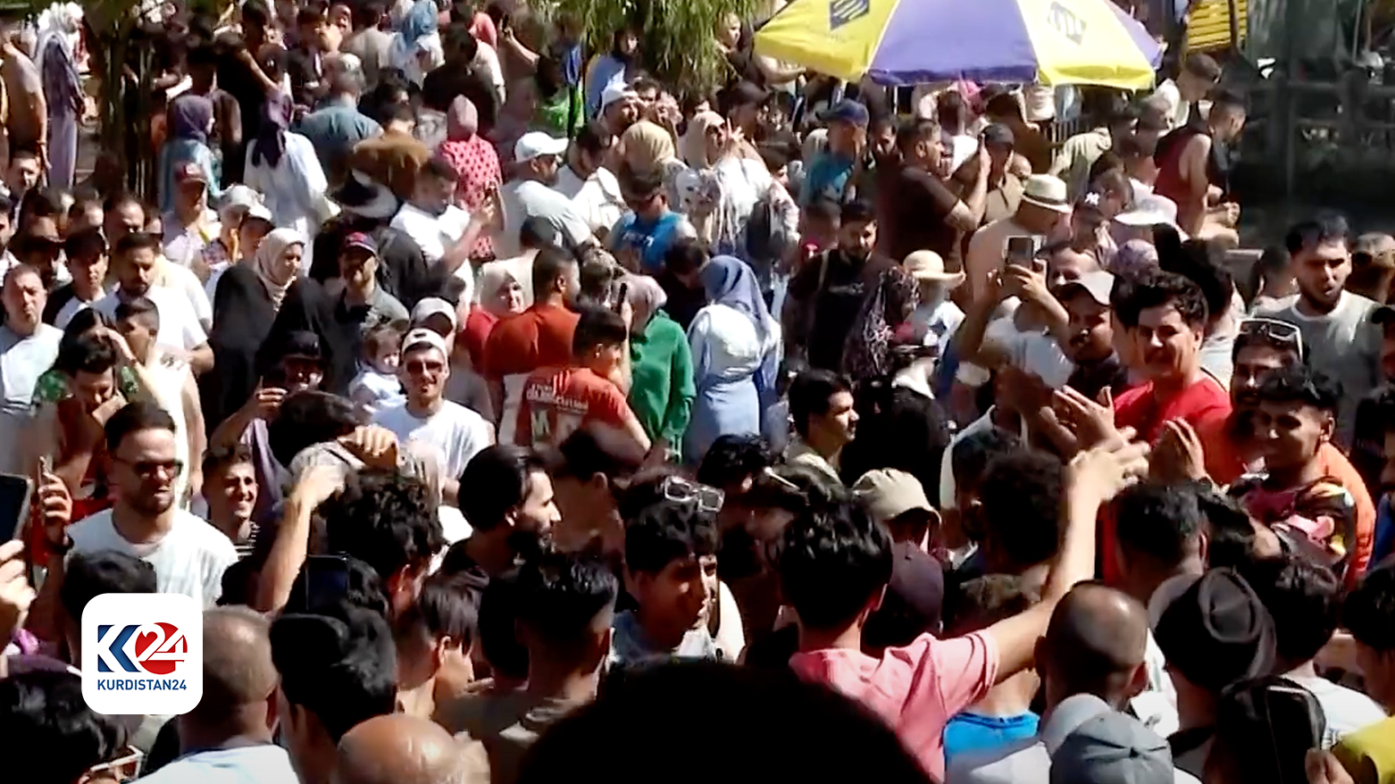 Holidaymakers in Soran Independent Administration. (Photo: Kurdistan 24) 