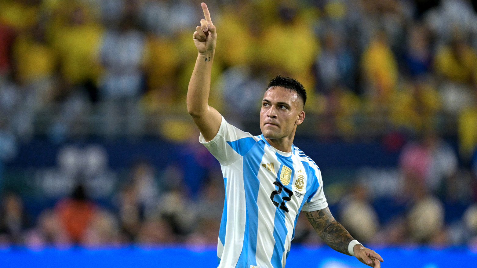 Lautaro Martínez's decisive goal in the 112th minute sealed Argentina's third consecutive major championship. (Photo: AFP)