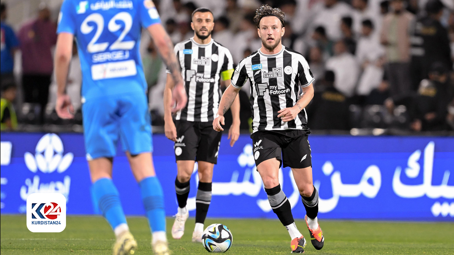 ئیڤان راکیتیچ لە یاریی بەرامبەر یانەی هیلالی سعوودی