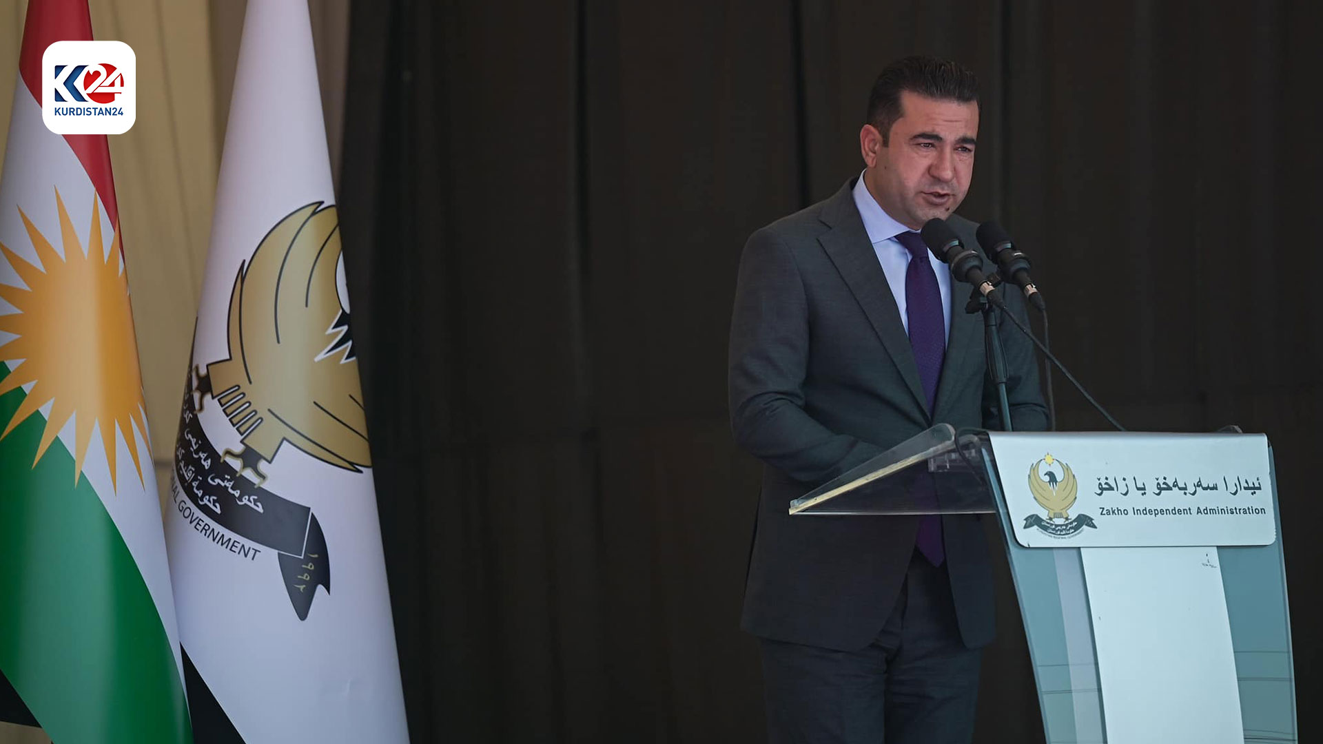 بەردی بناغەی ژمارەیەک پرۆژەی خزمەتگوزاریی لە زاخۆ دانرا (وێنە: ڕاگەیاندنی ئیدارەی سەربەخۆی زاخۆ)