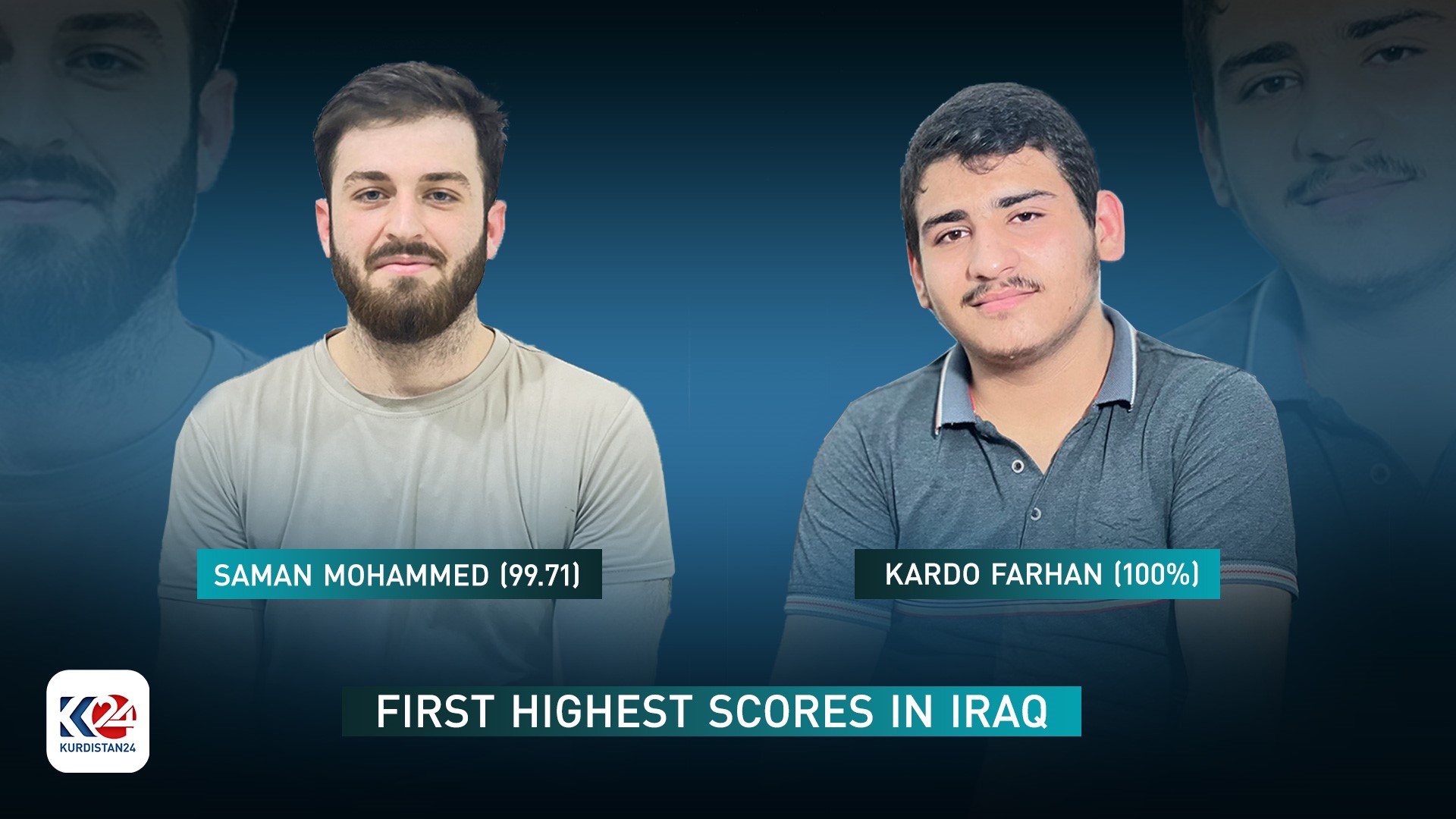 Overwhelming Kardo, Saman who gained highest scores among Iraqi students