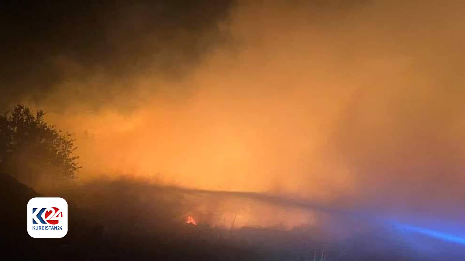 Large fire breaks out in Sulaimani’s Sharbazher area