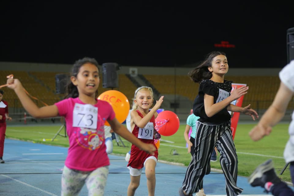 A group of IDP and refugee children run in group on the occasion of the International Children's Day, June 1, 2021. (Photo: Erbil Governorate)