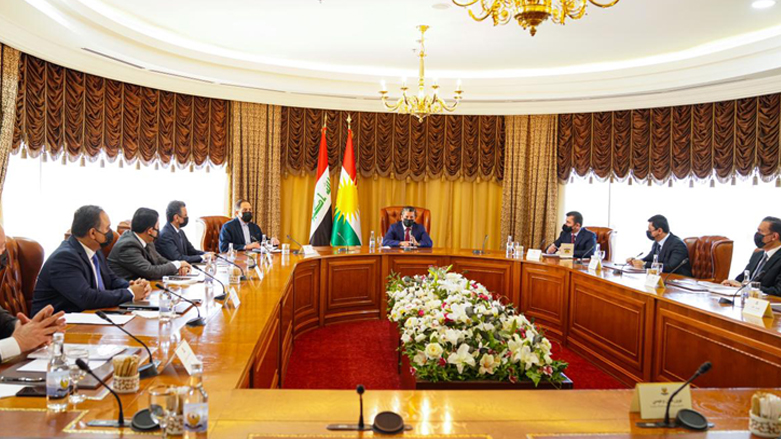 دیدار مسرور بارزانی، نخست وزیر اقلیم کوردستان با هیئت مذاکرات دولت اقلیم با بغداد