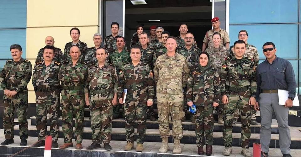 دیدار نیروهای ائتلاف با یک هیئت وزارت پیشمرگ اقلیم کردستان